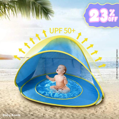 Carpa con piscina para la playa