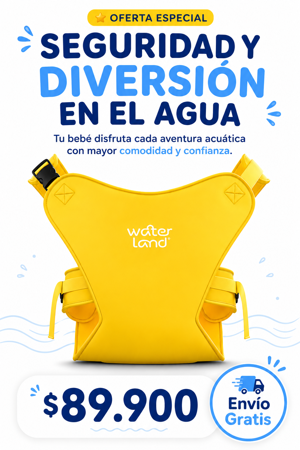 ChiquiAqua® / Cargador de Bebé para Piscina