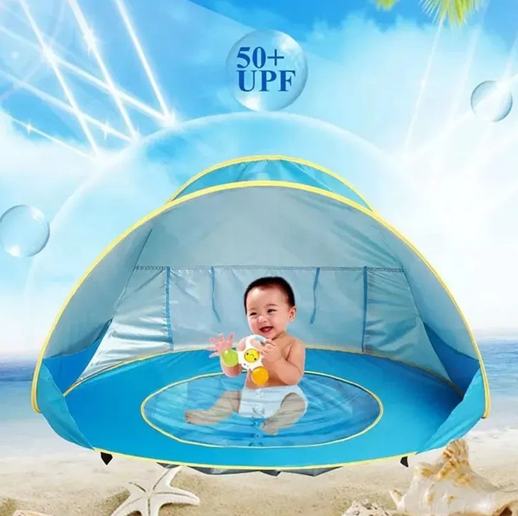 Carpa con piscina para la playa