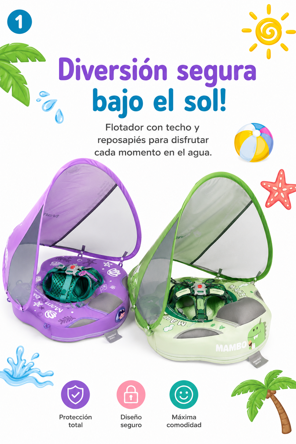 Flotador con Techo + Pies Baby Koala