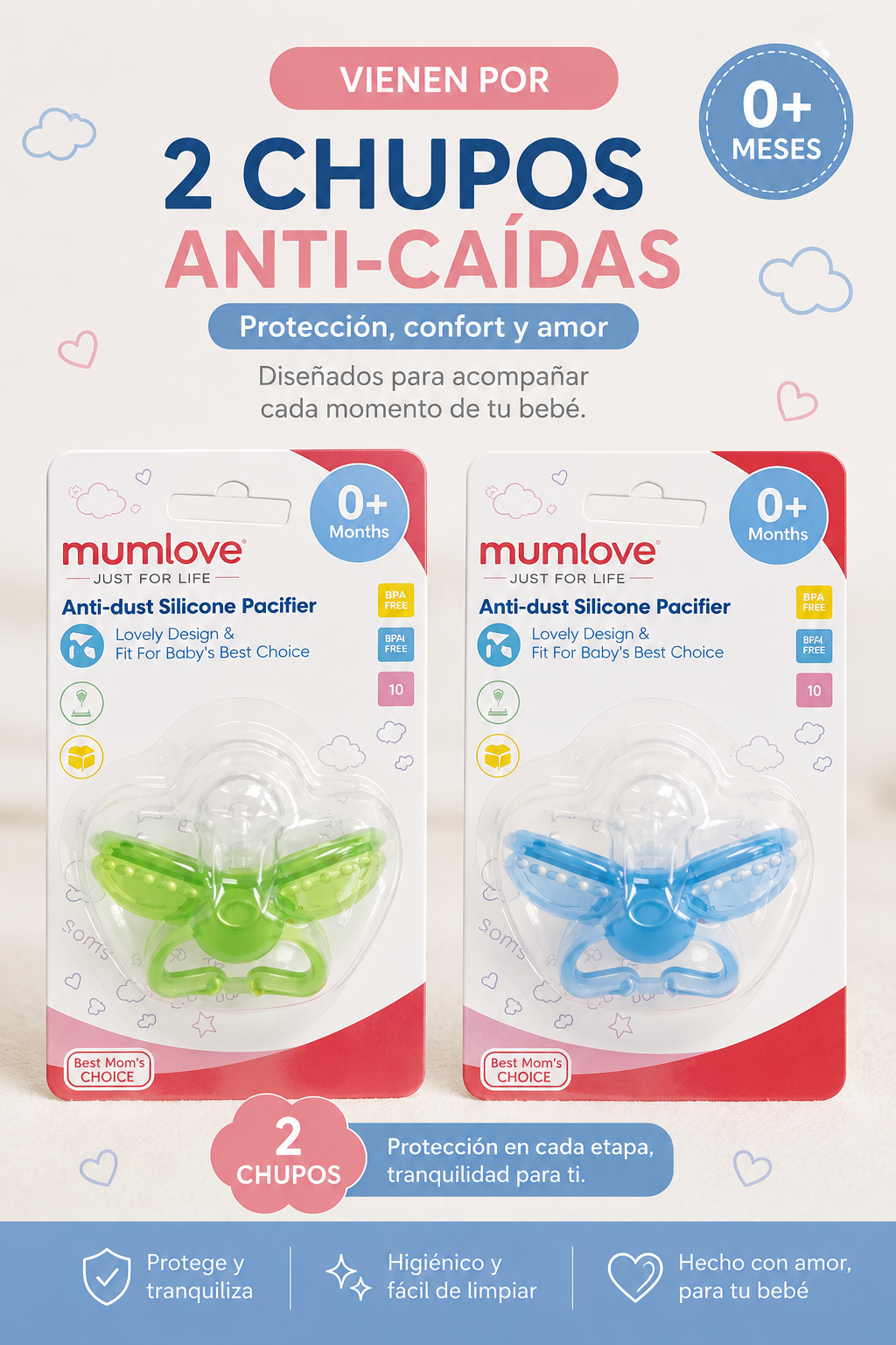 Chupo cerrado automático X 2 unidades