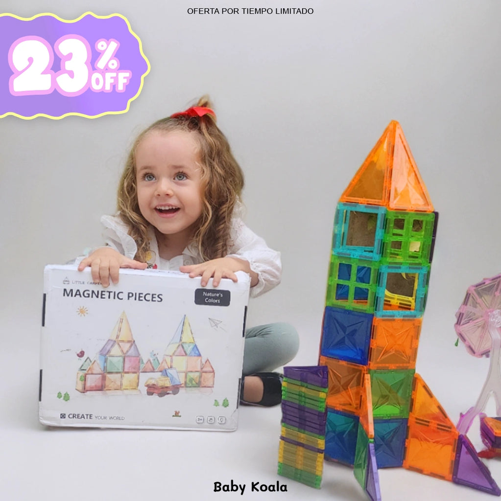 Set de Construcción magnético | 100 Fichas