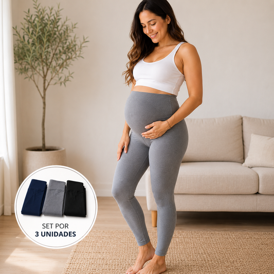 Leggins para embarazadas | PACK 3 COLORES