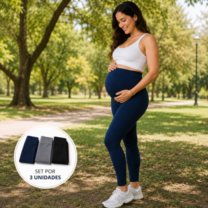 Leggins para embarazadas | PACK 3 COLORES