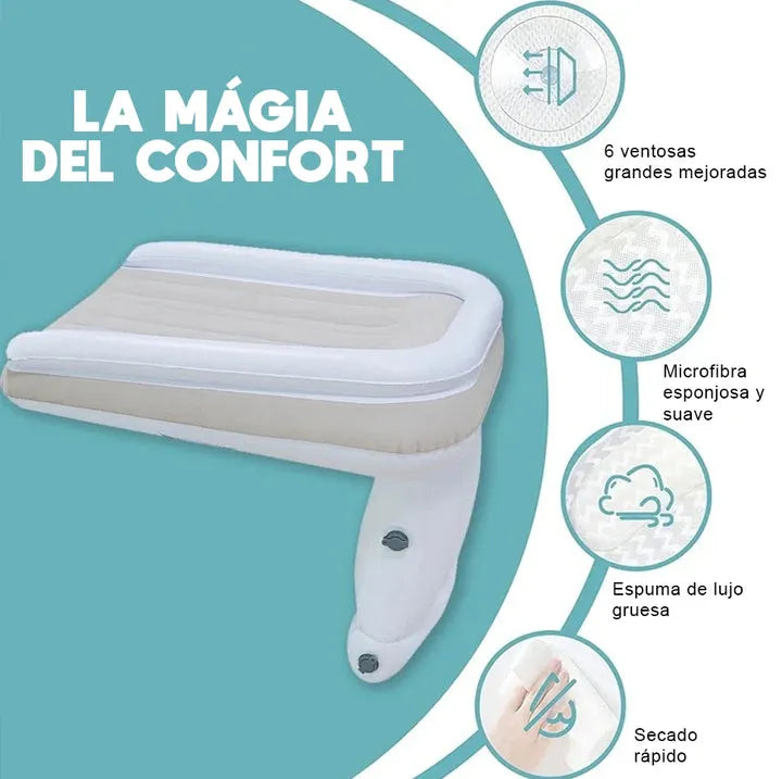 Colchón de viaje para avión y carro
