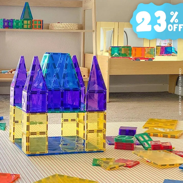 Set de Construcción magnético | 100 Fichas