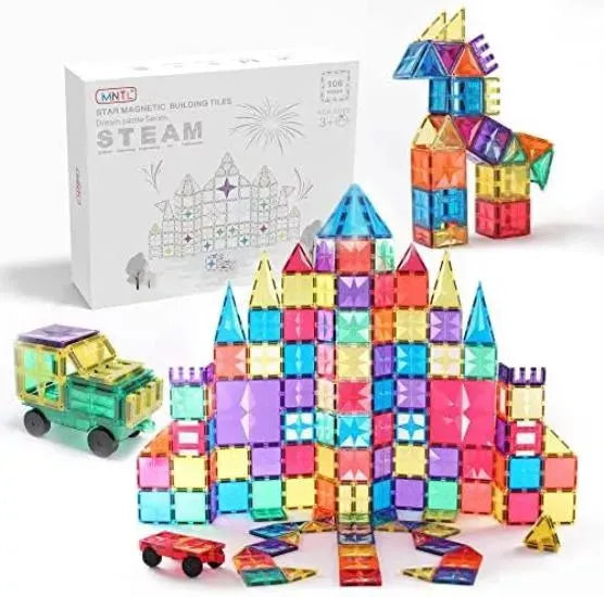 Set de Construcción magnético | 100 Fichas