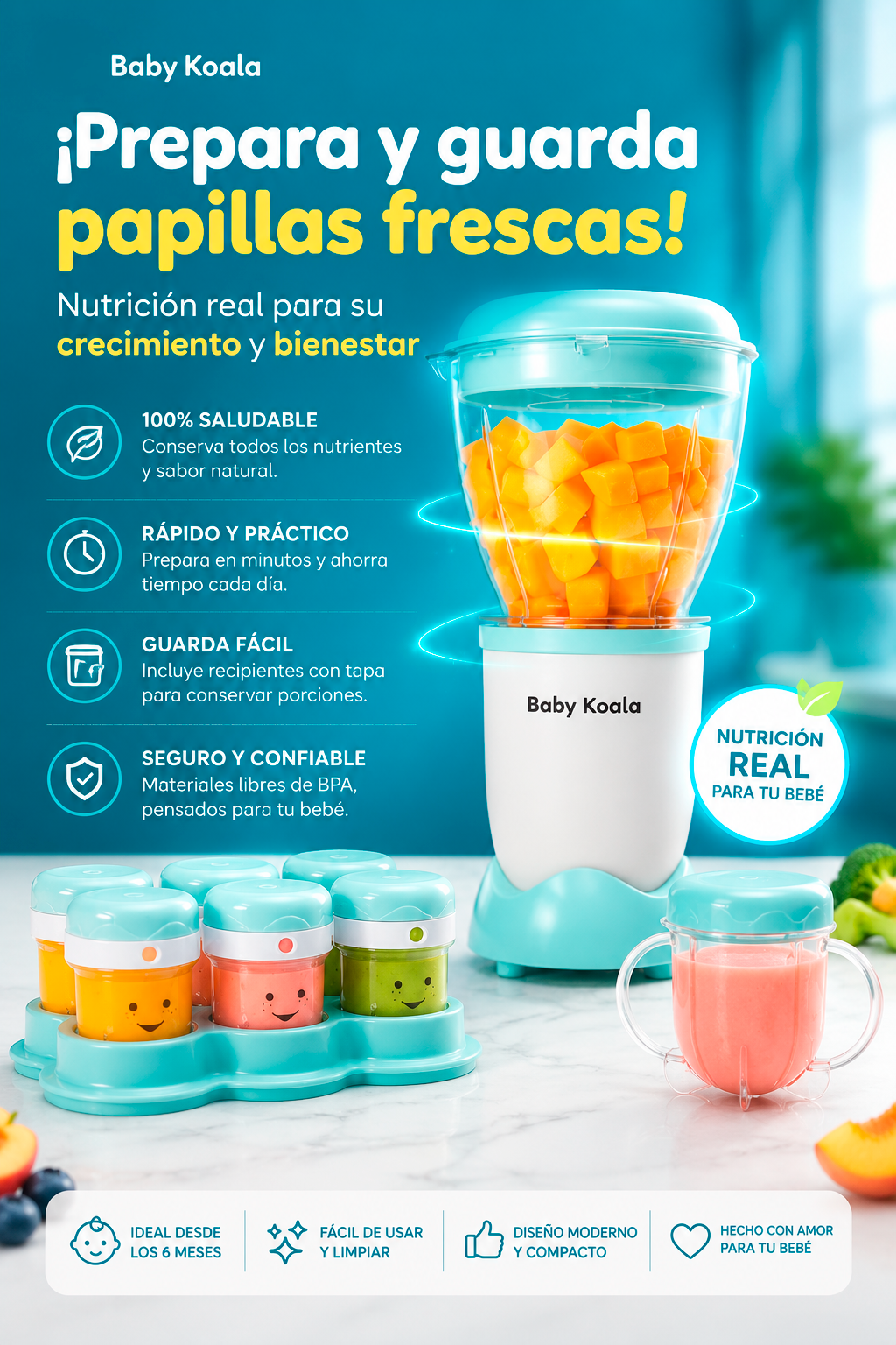 Procesador de alimentos para bebe