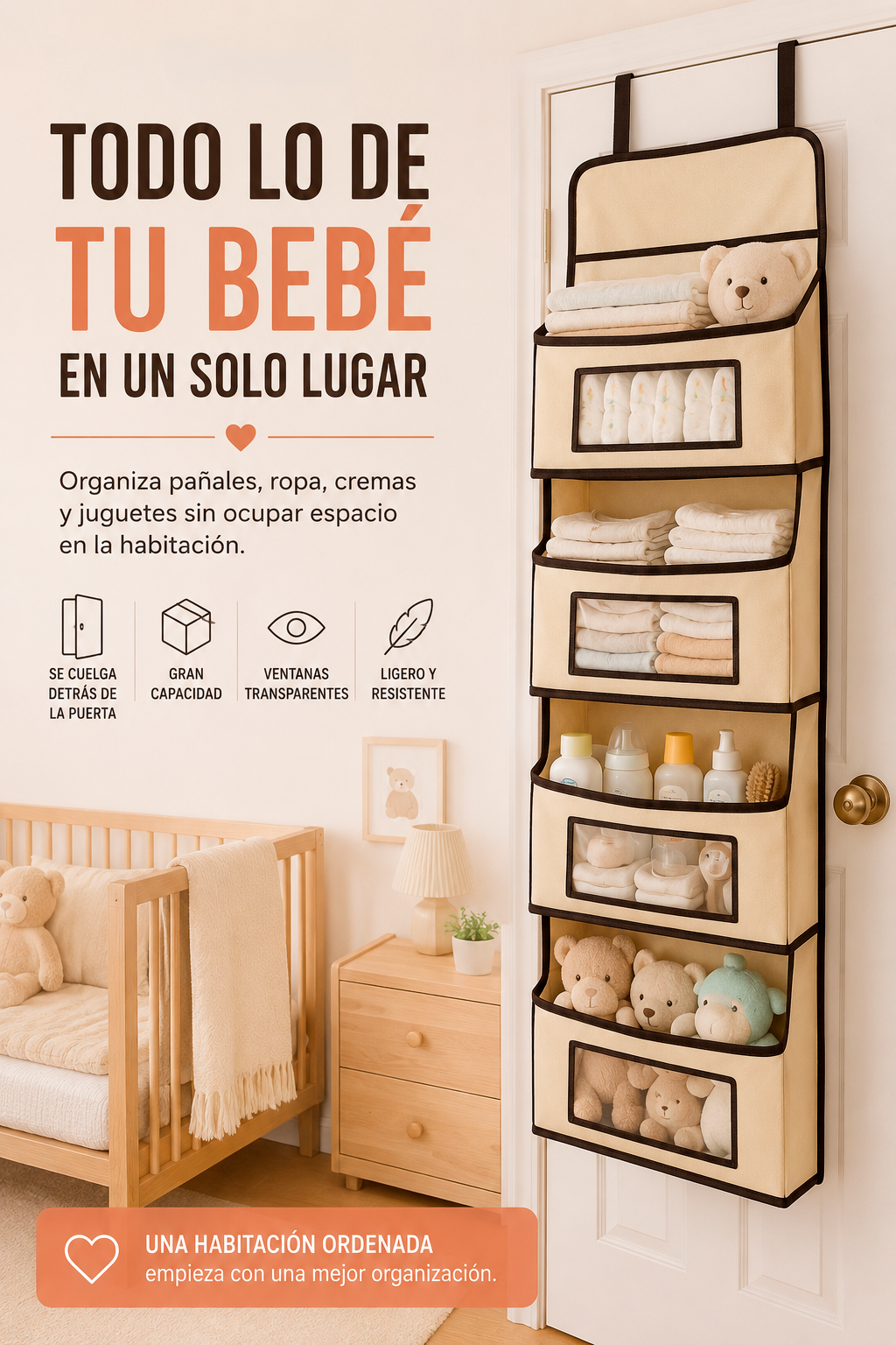 Organizador para bebe multifuncional